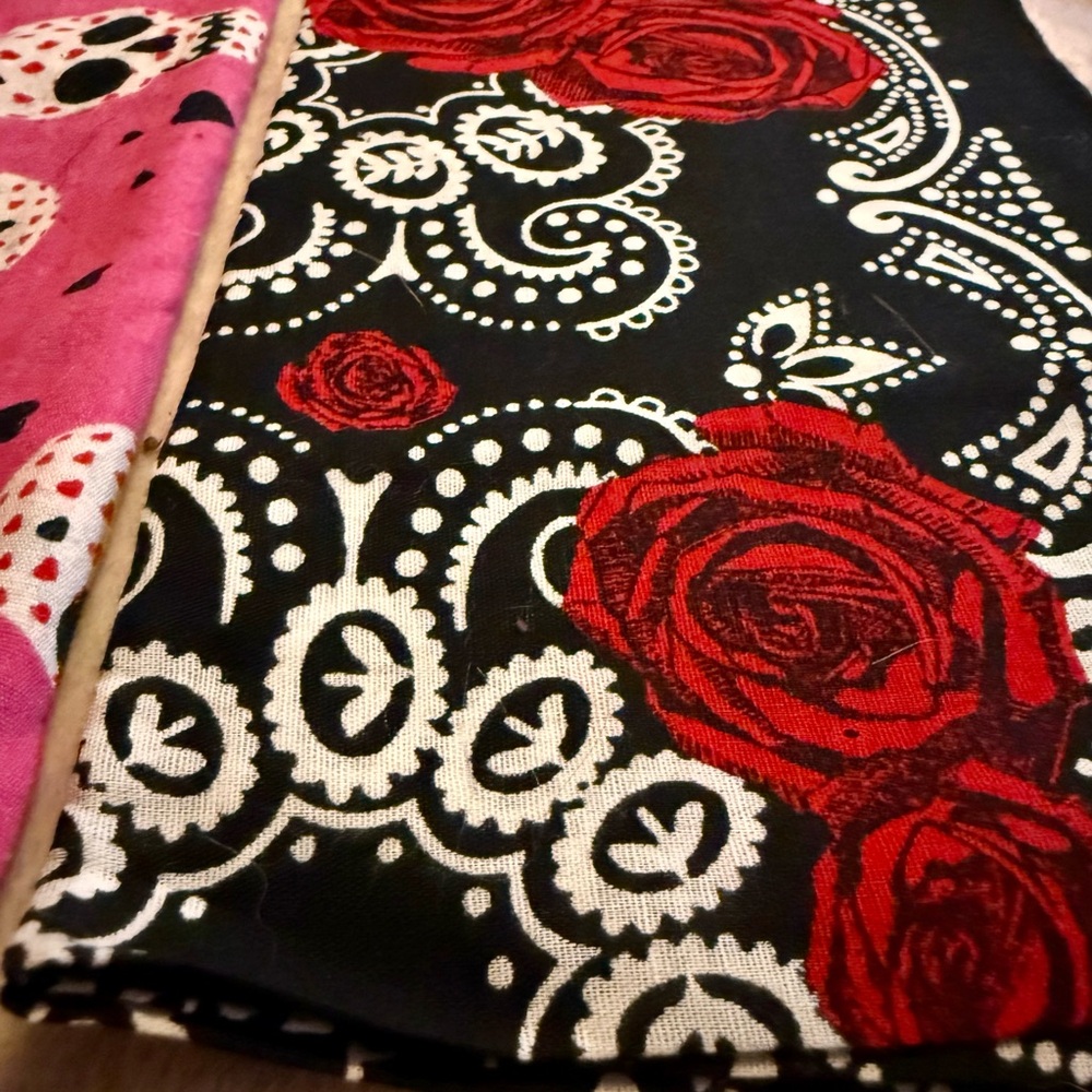 Floral and Skull Patterned Bandana Set - Picture 5 of 9